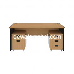 Meja Kantor Ukuran 160 - EXPO MP 160 + MP M02 +  MP M03 / Beech 